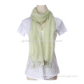 stock! 2016 new style small moq wedding scarf shawl light green